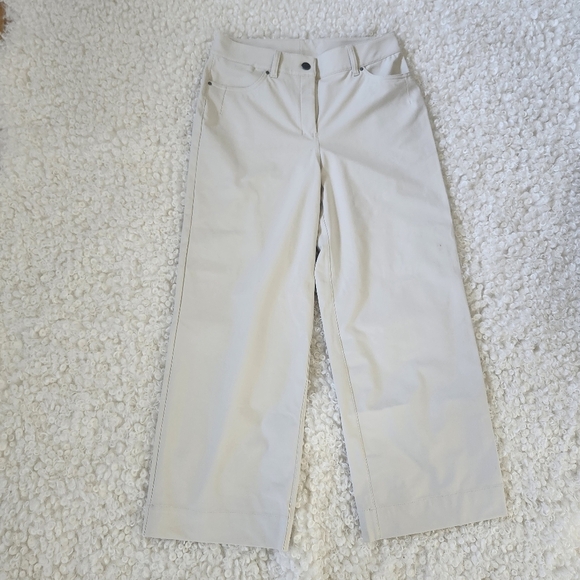 lululemon City Sleek 5 Pocket Wide Leg Hi-Rise 7/8  Lengh Cropped pant Sz 28 Y2K - Picture 4 of 16
